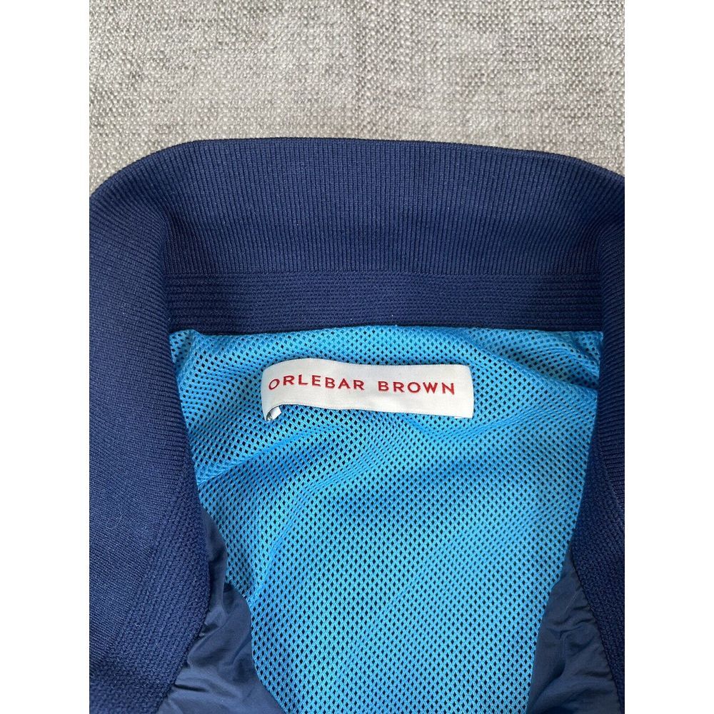 Orlebar Brown Jacket Women Navy Blue Maddox Bomber Performance Zip - US 8 EU 40 - Picture 7 of 8